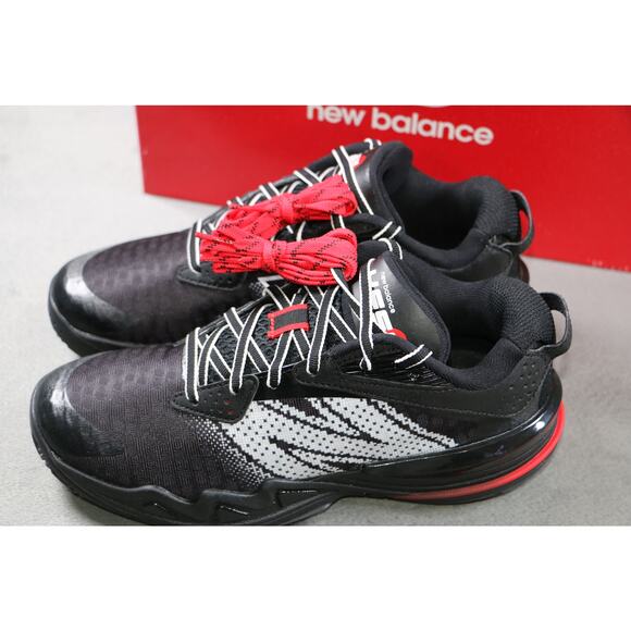 New Balance Hesi Low V2 Mens 6.5 Wide 2E Basketball Shoes Black White BBHSLAT2 main image 8